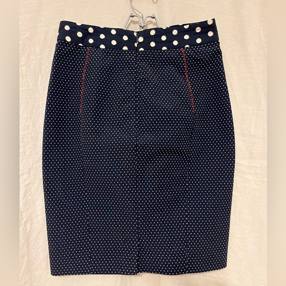 Yoana Baraschi Dresses & Skirts - Anthro Baraschi navy polka dot pencil skirt
